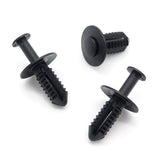 Push Fit Plastic Rivet, 6.5mm Hole, 16mm Collar, Black