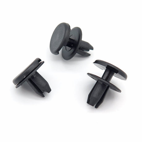 Push Fit Plastic Fastener Clip, 6mm,  Black
