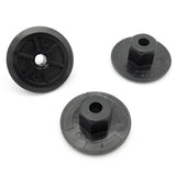 Plastic Nut, 24mm Collar, Black