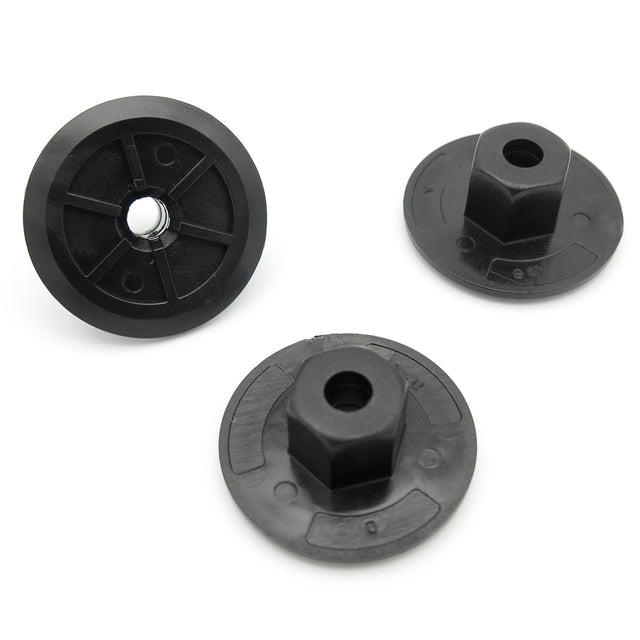 Plastic Nut, 24mm Collar, Black
