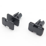 Push Fit Plastic Clip, Rectangular Collar, Black - image 3