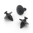Push Fit Plastic Rivet, 8mm Hole 20mm Collar, Black