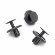 7mm Plastic Push Fit Rivet, Black