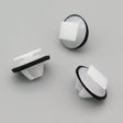 Plastic Trim & Moulding Clip, White with Seal
