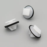 Plastic Trim & Moulding Clip, White with Seal