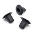 Plastic Grommet, Plug, Insert, Black