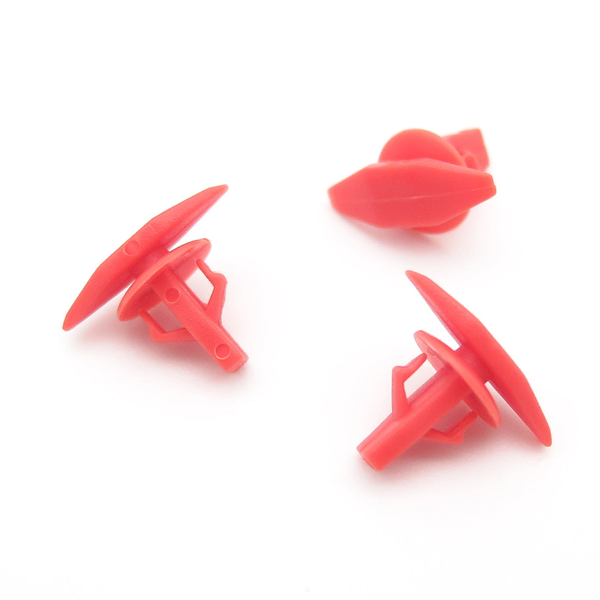 Rubber Weatherstrip Seal Clip, 5mm Hole, Orange