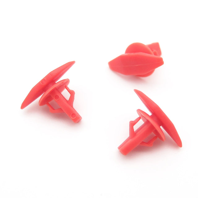 Rubber Weatherstrip Seal Clip, 5mm Hole, Orange