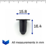 Rubber Sealing Grommet, Black - image 2