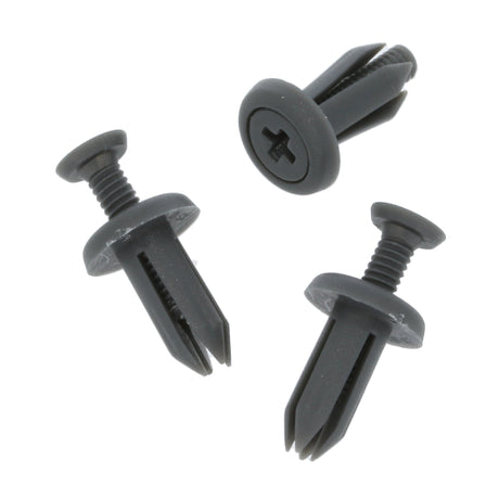 Screw Fit Fastener, 5.5mm Hole, Black