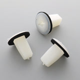 Screw Grommet with Washer, White