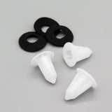 Screw Grommet, White with Washer - image 3