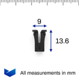 Screw Grommet, 7x7mm Hole, Black - image 2