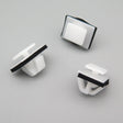 Exterior Trim Moulding Clip, White