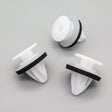 Trim Moulding Clip, White With Washer