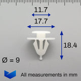 Trim Moulding Clips with Rubber Grommet - image 2