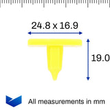 Screw Mount Clip, Yellow - image 2