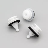 Exterior Moulding Clip, White with Washer