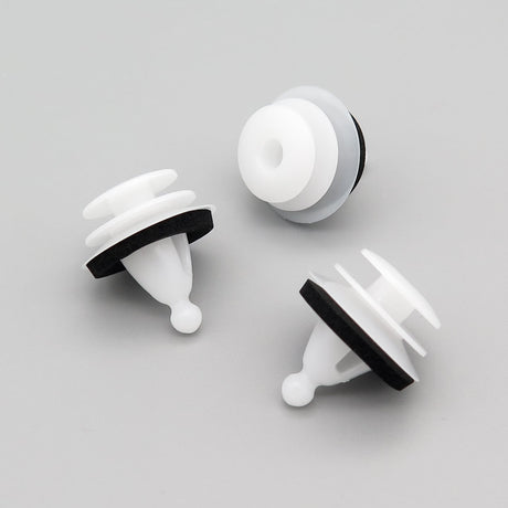 Exterior Moulding Clip, White with Washer