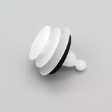 Exterior Moulding Clip, White with Washer - image 3