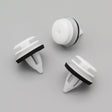 Plastic Trim & Moulding Clip, White, With Washer