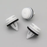 Plastic Trim & Moulding Clip, White, With Washer