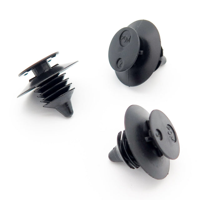 Interior Trim Panel Clip, Fir Tree Shaft, Black