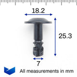 Metal Twist Locking Bolt, Black - image 2