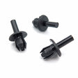 Push Fit Plastic Rivet, 8mm Hole, 18mm Collar, Black