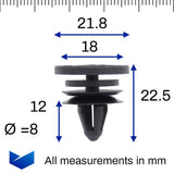 Plastic Fastener, Interior Trim Clip - image 2