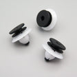Plastic Fastener, Trim & Moulding Clip, Black and White
