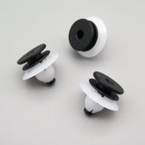 Plastic Fastener, Trim & Moulding Clip, Black and White