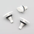 Weatherstrip Seal Clip, White with Rubber Seal