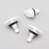 Weatherstrip Seal Clip, White with Rubber Seal