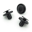 Push Fit Plastic Rivet, 8mm Hole, Black