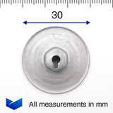 Metal Press Stud Washer/Nut - image 2