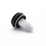 Trim Panel Clip, Black with White Insert - image 3