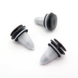 Trim Panel Clip, Black with White Insert